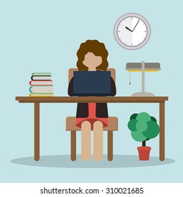 Office digital design, vector illustration eps 10