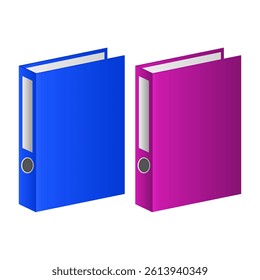 Office Document Binder Vector on White Background. Office Document Binder for Organizing Documents. - Powered by Shutterstock - Get 15% off with code: PIKWIZARD15