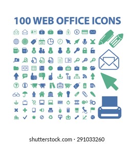 office, document, business isolated icons, signs, illustrations on white background for website, internet, mobile application, vector