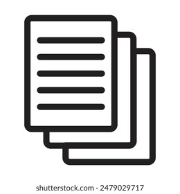 Office Document Icon Ideal for File Management and Digital Storage