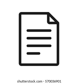 office document icon, vector best flat icon, EPS