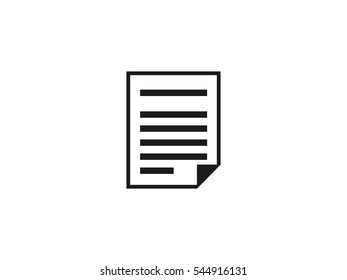 Office document icon vector illustration on white background