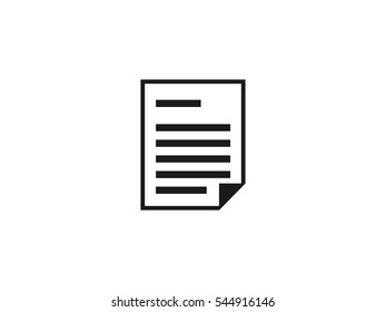 Office document icon vector illustration on white background