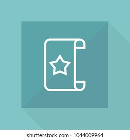 Office document line icon