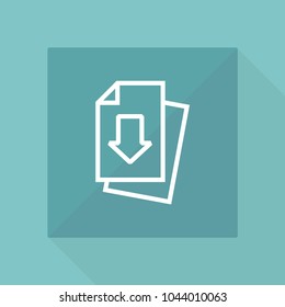 Office document line icon