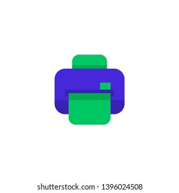 office document paper printer icon design. simple clean professional business management concept vector illustration design.