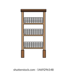 office documents shelf baskets icons