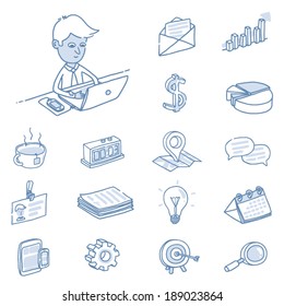 office doodle icons