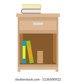 office drawer with books