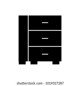 office drawer isolated icon