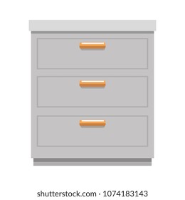 office drawer isolated icon