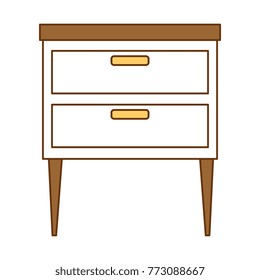 office drawer isolated icon