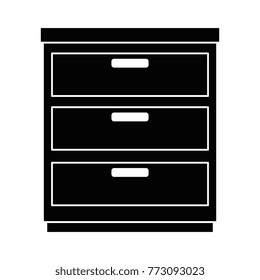office drawer isolated icon