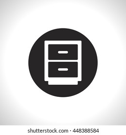office drawer vector icon