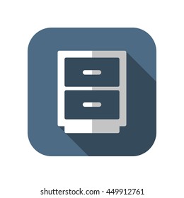 office drawer vector icon