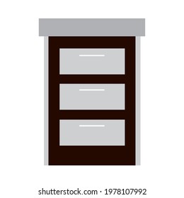office drawers archive isolated icon