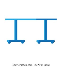 Escritorio eléctrico de oficina en una imagen vectorial.