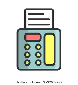 Office elements icon collection. Office stationery icon design element asset