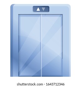 Office elevator icon. Cartoon of office elevator vector icon for web design isolated on white background