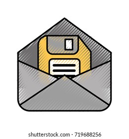 office email with diskette information storage