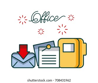 office email envelope folder file document work image