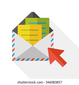office e-mail flat icon