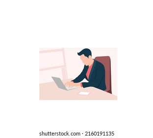 office employee icon design logo template