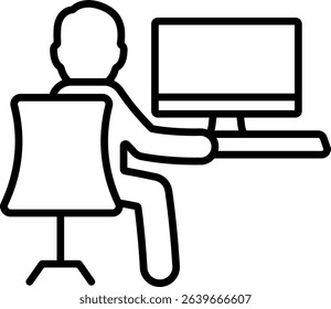 office employee worker computer work working online staff 10490