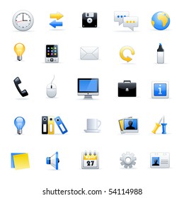 Office end business icons