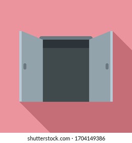 Office entrance icon. Flat illustration of office entrance vector icon for web design