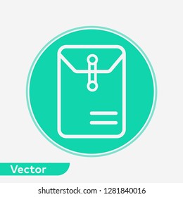 Office envelope vector icon sign symbol