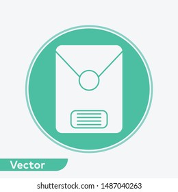 Office envelope vector icon sign symbol