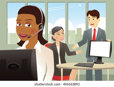 Office environment.