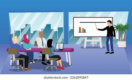 Office Envorment Meeting With Client