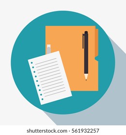 office equipment flat icons