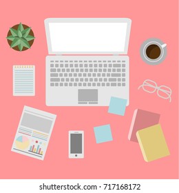 Office equipment vector