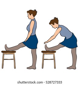Office excercises pose