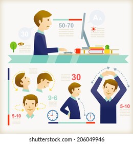 Office Exercise Images Stock Photos Vectors Shutterstock
