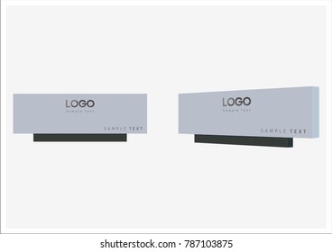 office exterior monument sign, pylon sign, signage, advertising construction