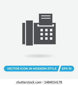 Office fax vector icon, simple sign for web site and mobile app.