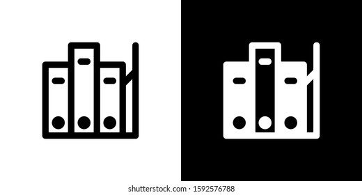 Office File Archive Icon Set Logo