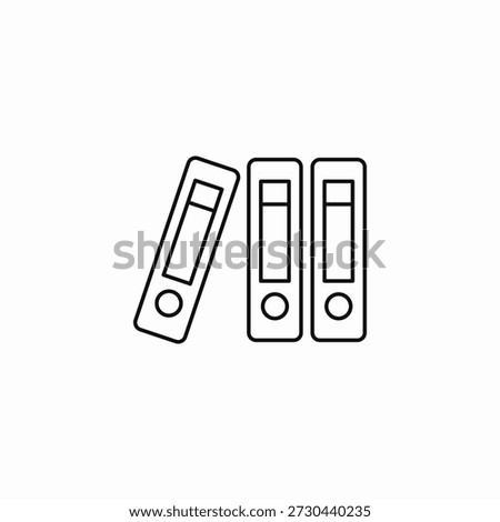 office file binders icon sign vector