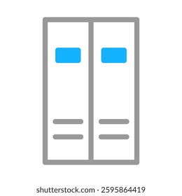 Office File Cabinet Icon for Data Storage System