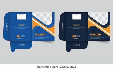 Office file, office document, Presentation folder design, file folder with creative design and creative colorful layout
