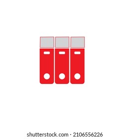 Office file folder minimalist illustration 