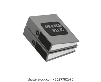office file icon 3d illustration render