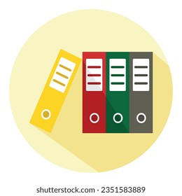 icono de archivo de oficina en vector y vector de archivo y en amarillo , rojo y verde icono de archivo y vectorial ilustración de diseño de archivo de tabla de oficina
