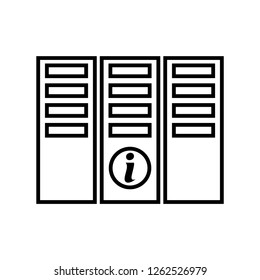 Office file information icon vector
