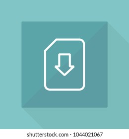 Office file line icon