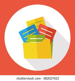 office files flat icon